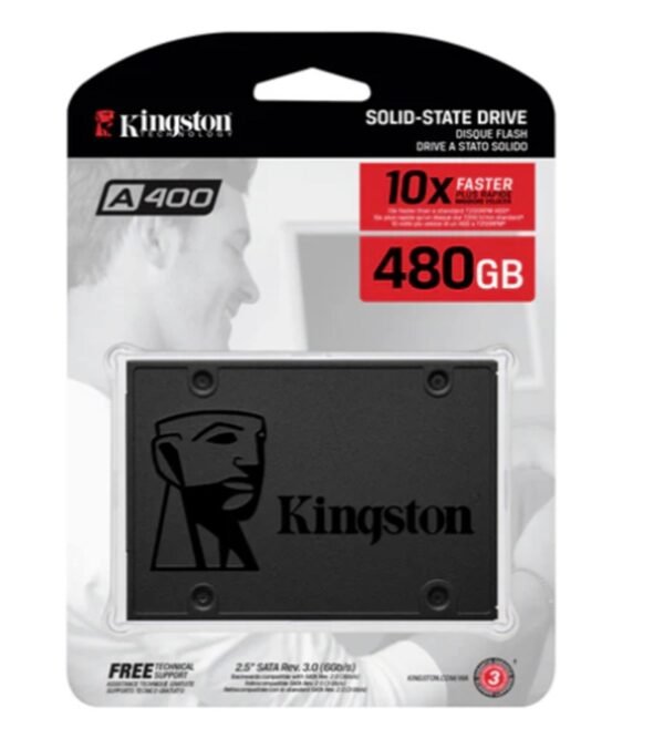 SSD de 480GB Série A400 2,5" Sata III para desktop/notebooks.